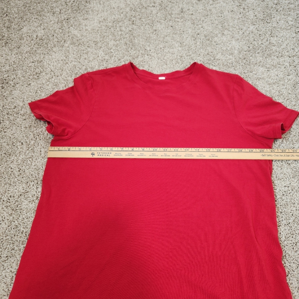 Lululemon Love Crewneck Short Sleeve T-Shirt In Oxford Red Size 12 - Picture 4 of 6